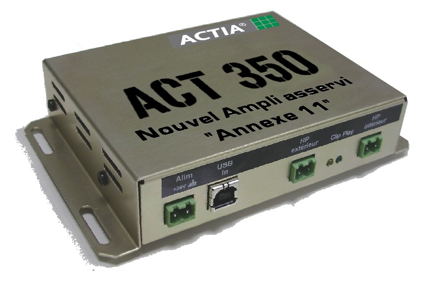 Amplificateur Audio Asservi ACTIA ACT350 Annexe 11