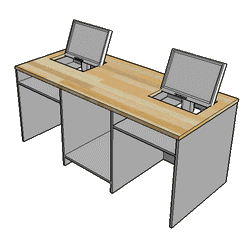 Etude de mobilier adapte au laboratoire multimedia