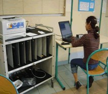 Chariot mobisat pour rangement PC portables