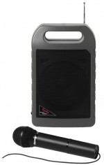 Enceinte amplifiée autonome rechargeable avec micro VHF