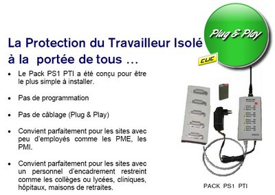 D�couvrez le pack PTI PS1 micralarm plug and play