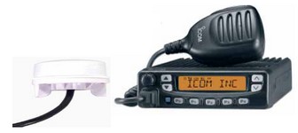 Mobile radio compatible avec logiciel de g�olocalisation Cam�l�on Loc ICOM
