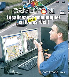 Logiciel de g�olocalisation de Talkie walkie ou mobile radio ICOM CAMELEON