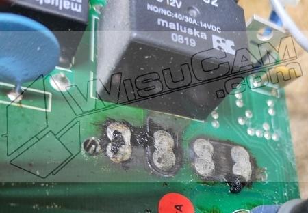 Soudures connecteur frigo EBL SCHAUDT